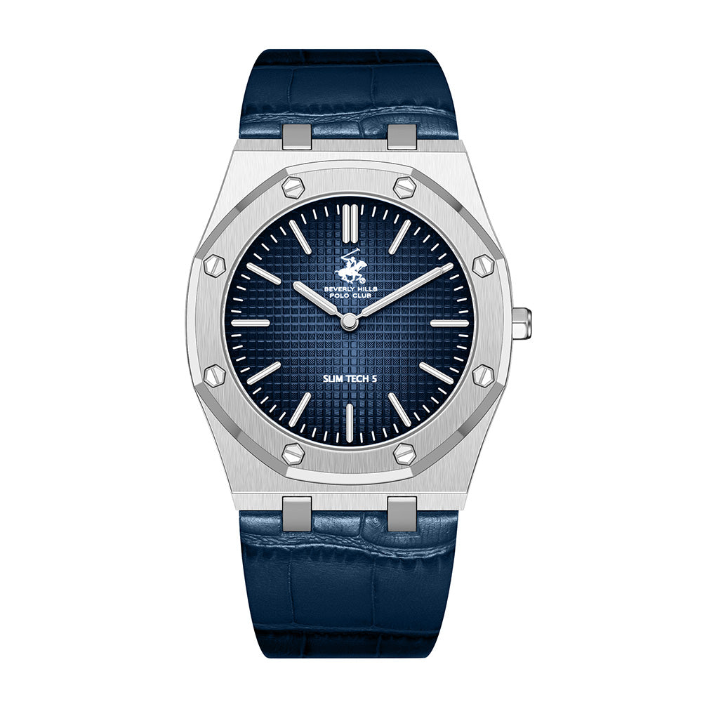 Beverly Hills Polo Club Men's Analog Watch with Dark Blue Dial and Dark Blue  Beverly Hills Polo Club Band, BP3924X.399
