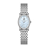 Beverly Hills Polo Club Women's Diamond Accent Analog Watch with White Mother of Pearl Dial and Silver Stainless Steel Band, BP3926X.300