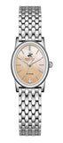 Beverly Hills Polo Club Women's Diamond Accent Analog Watch with Salmon Dial and Silver Stainless Steel Band, BP3926X.301