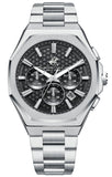 Beverly Hills Polo Club Men's Multifunction Watch with Black Dial and Silver Stainless Steel Band, BP3930X.350