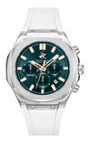 Beverly Hills Polo Club Men's Multifunction Watch with Dark Blue Dial and Blue Silicone Band, BP3933X.393