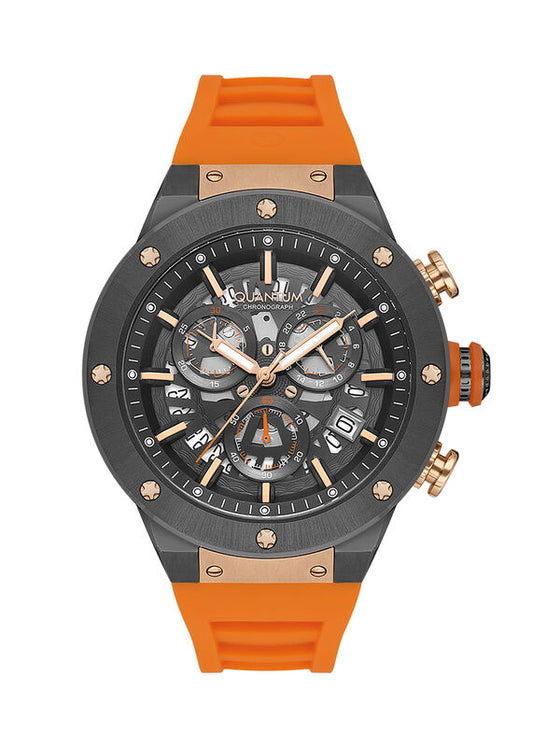 Quantum, Men's, Analog Watch, Black Dial, with Silicone Band, QU-HNG1083.050