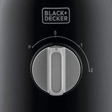 Black+Decker,400W 1.5 Blender with 1 Grinder Mills,  & Extra Jar, Black, BX365J-B5
