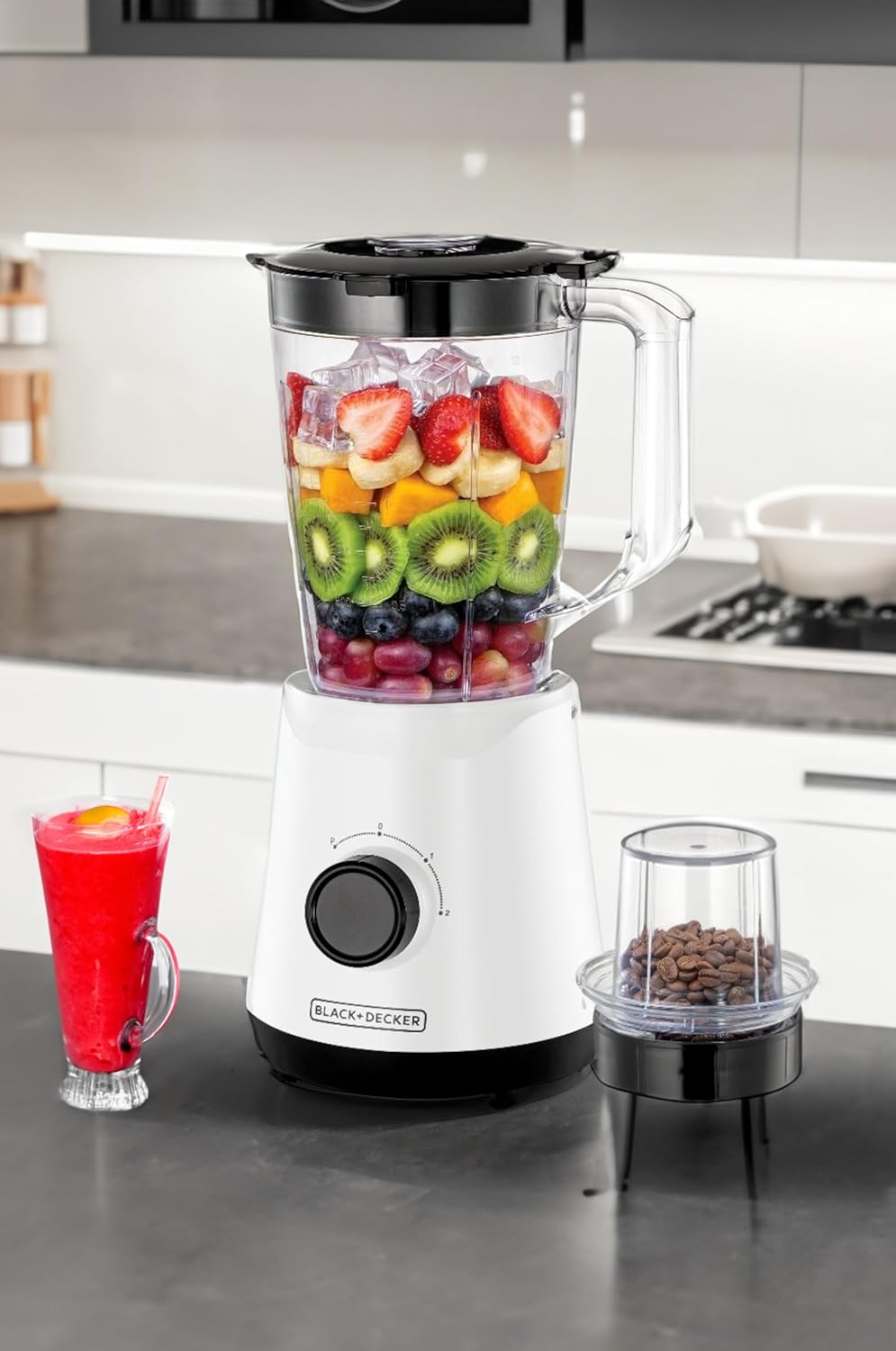 Black+Decker Blender With Grinder Mill  500W, BX520