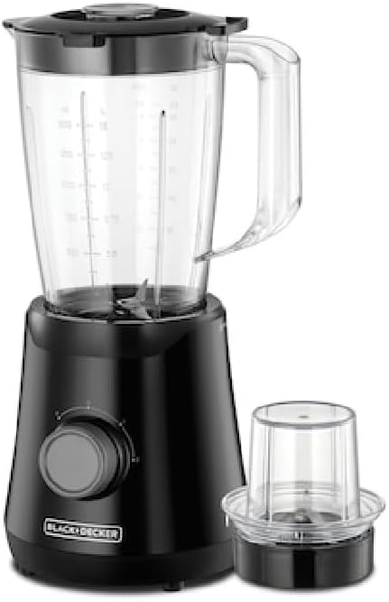 Black+Decker, 500 Watts Blender with Grinder Mill, BX530 Blender BL-BX530