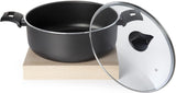 Black+Decker, 30cm Non-Stick Casserole Dish With Glass Lid,