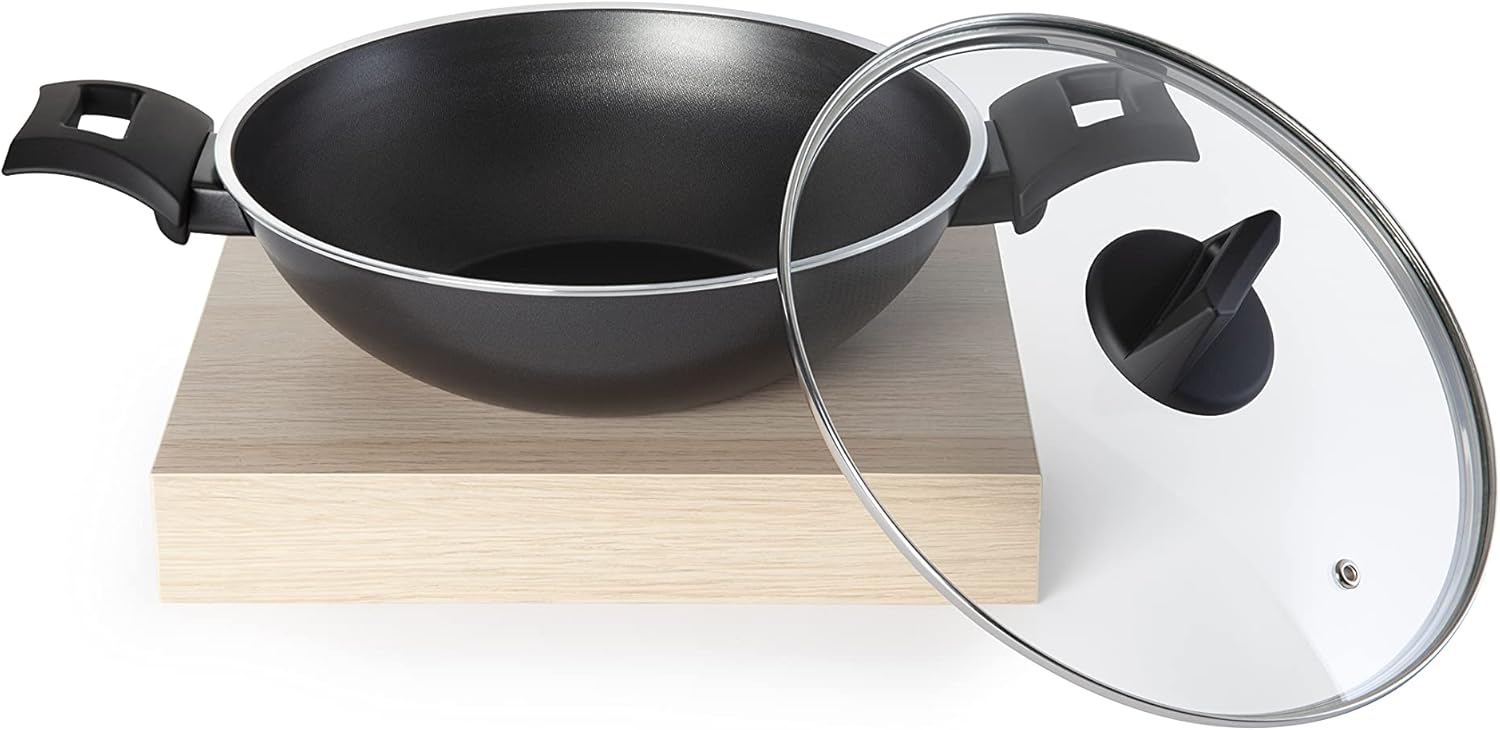 Black+Decker,  26cm Non-Stick Kadai With Glass Lid, BXSKP26BME