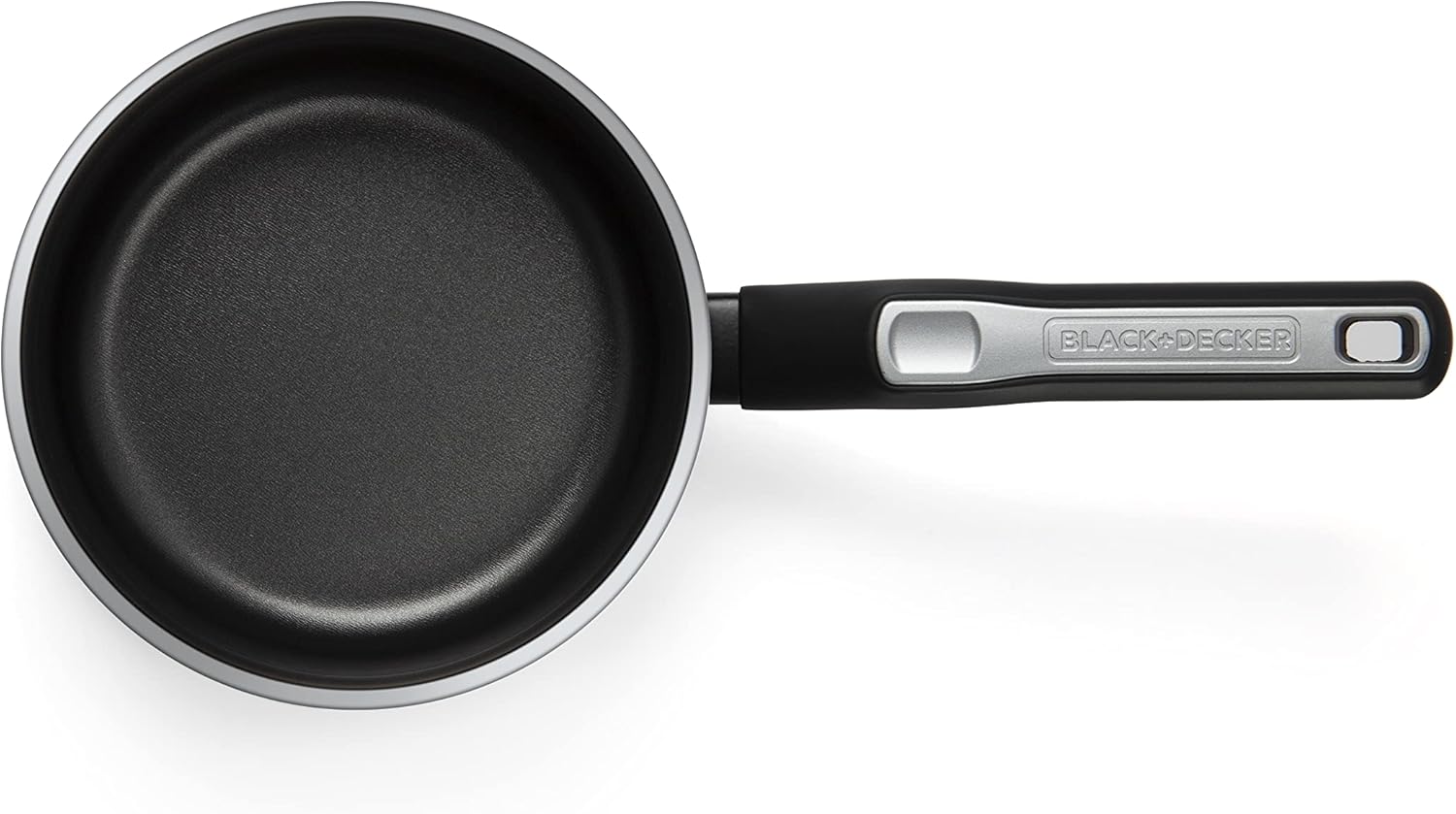 Black+Decker, 16cm Non-Stick Saucepan with Lid, BXSSP16BME