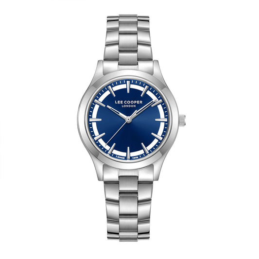 Lee Cooper, Men's, Analog Watch, Blue Dial, with Stainless Steel Band, LE-LC08147.390