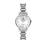 Beverly Hills Polo Club Women's Watch, Analog, White Dial, Silver Stainless Steel Strap, BP3268X.320