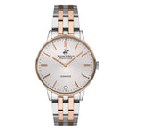 Beverly Hills Polo Club Women's Watch, Analog, Silver Dial, Silver & Rose Gold Stainless Steel Strap, BP3289X.530