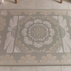 Milk It Baby Bloom And Beige Leaf Reversible Playmat, BOHOKHPM