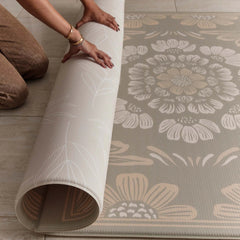 Milk It Baby Bloom And Beige Leaf Reversible Playmat, BOHOKHPM