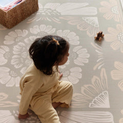 Milk It Baby Bloom And Beige Leaf Reversible Playmat, BOHOKHPM