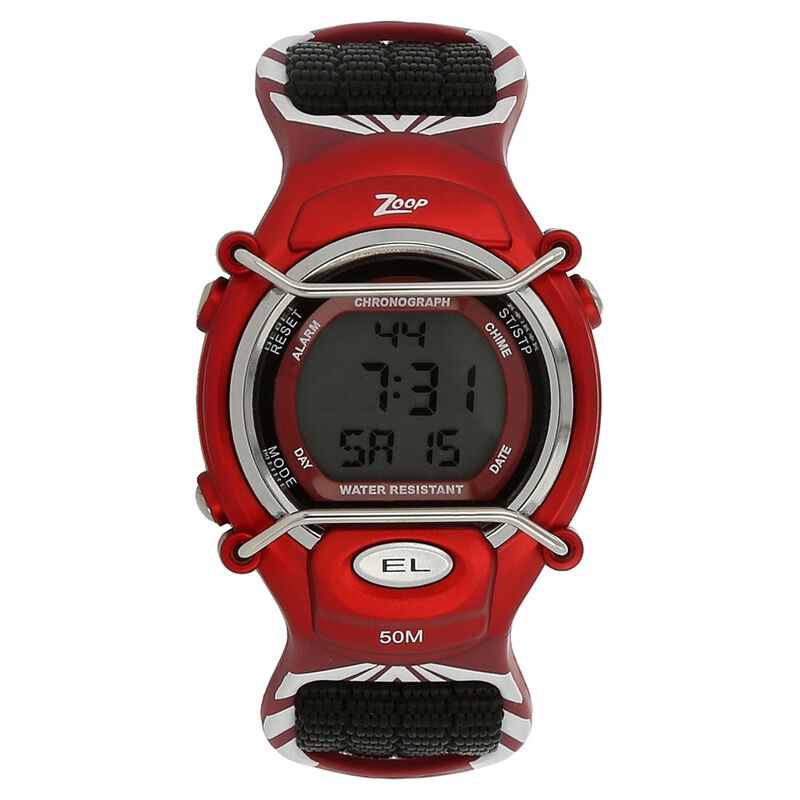 Zoop By Titan Kid's Watch Digital Dial With Black Nylon Strap, 3001PV03