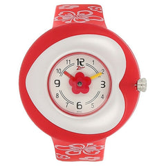 Zoop By Titan Kid's Watch Analog White Dial With Red Plastic Strap, 4007PP01