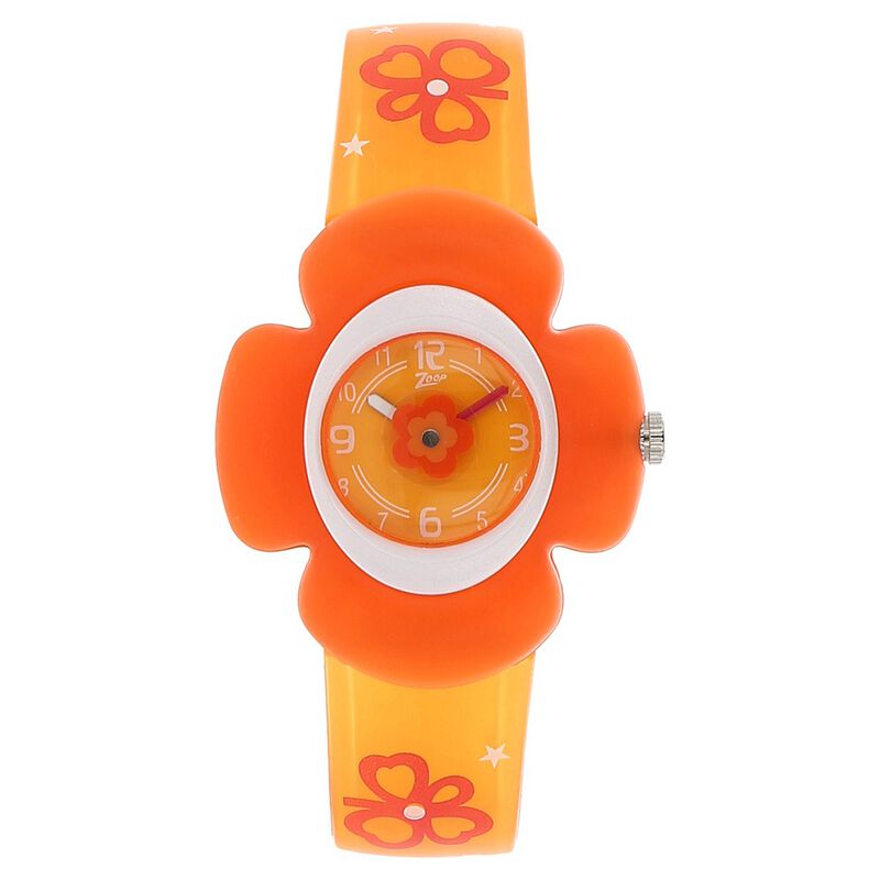 Zoop By Titan Kid's Watch Analog Orange Dial With Orange PU Strap, 4008PP02