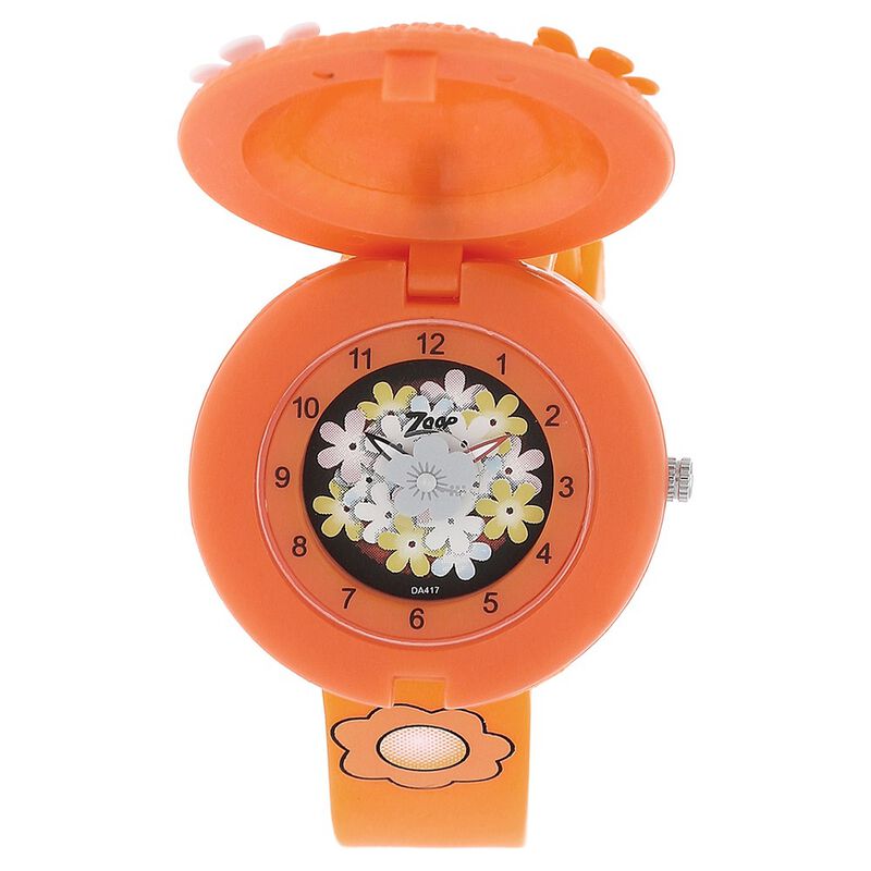 Zoop By Titan Kid's Watch Analog Multicolor Dial With Orange PU Strap, 4032PP03