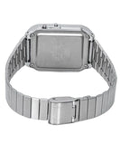 Casio Unisex Watch Vintage Collection, Black Dial Silver Stainless Steel Strap, CA-500WE-1ADF