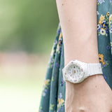 Casio Women's Watch Analog, White Dial White Resin Strap, LRW-200H-7E2VDF