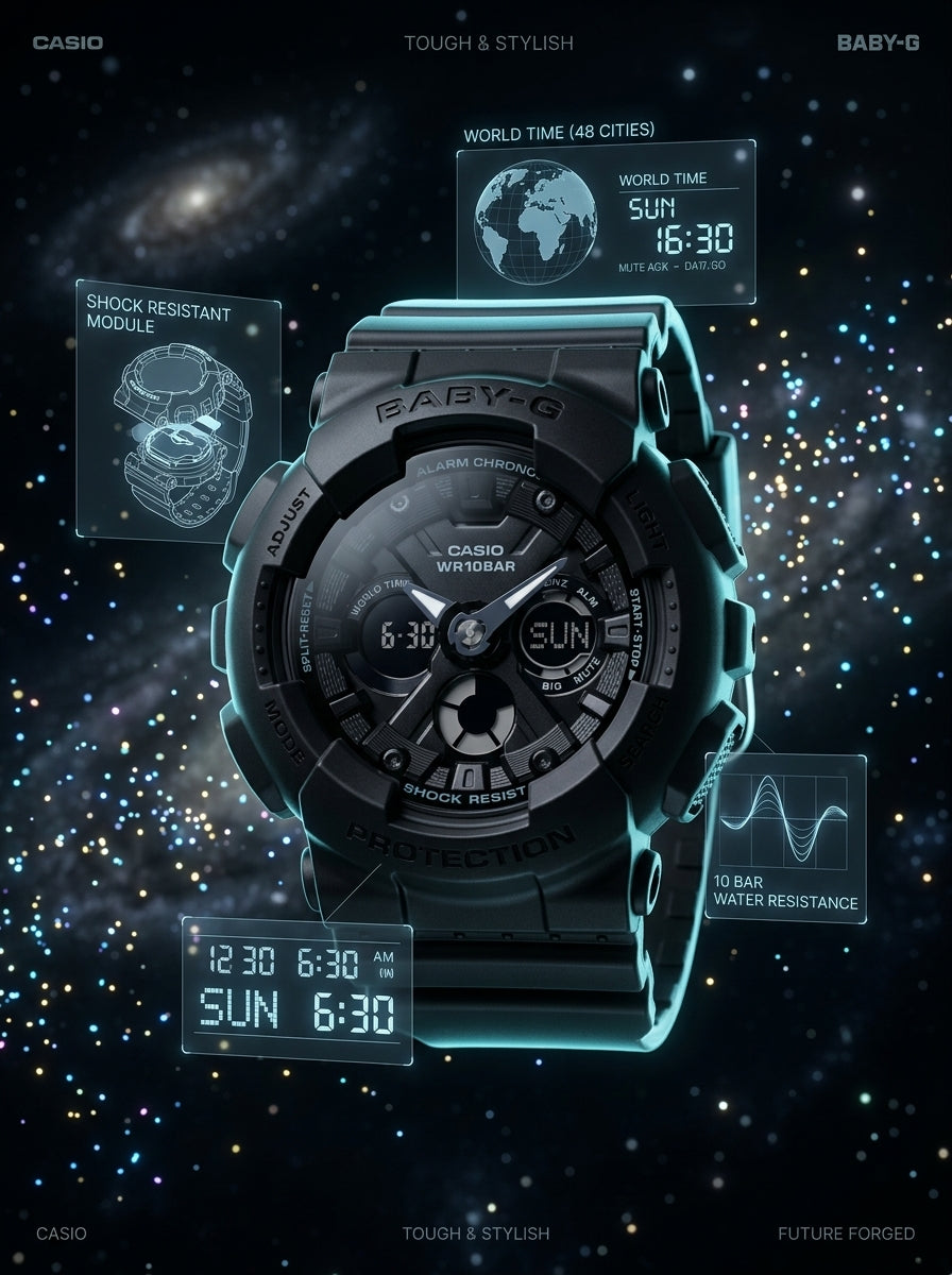 Baby-G Men's Watch, BA-130-1ADR product image