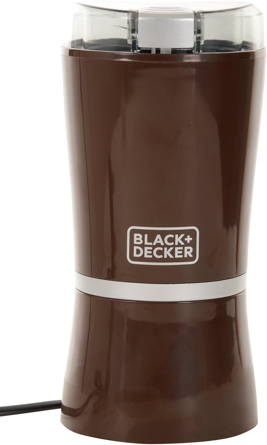 Black+Decker, Coffee Grinder ,Stainless Steel Blades, One-Touch Operation, Compact Design CBM4