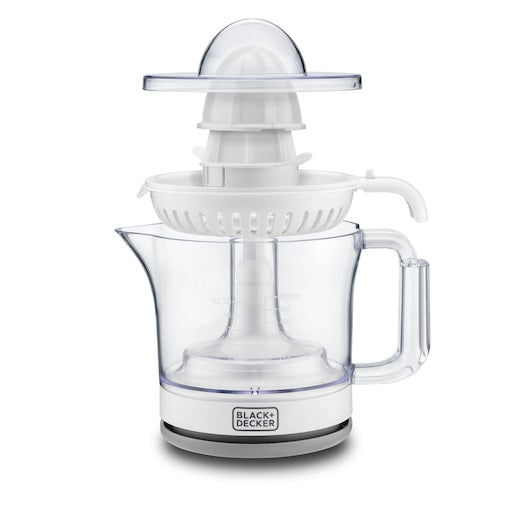 Black+Decker, Portable 600ML Citrus Juicer, Dual Cones, Auto-Reversing, Easy to Clean CJ675 Juicer BL-CJ675