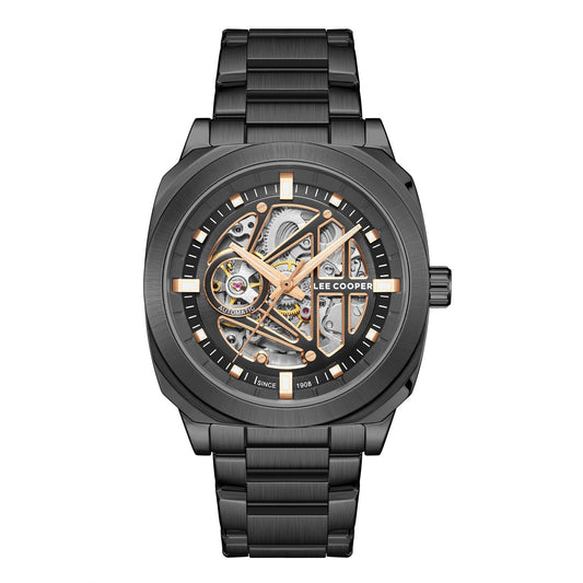 Lee Cooper, Men's, Analog Watch, Black Dial, with Stainless Steel Band, LE-LC08075.060