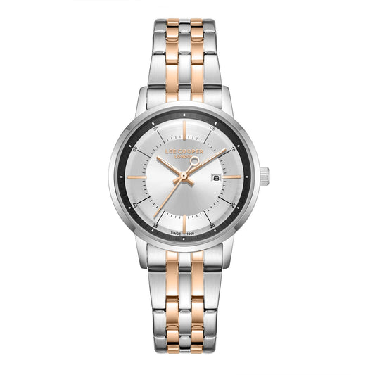 Lee Cooper, Men's, Analog Watch, Silver Dial, with Stainless Steel Band, LE-LC08165.530