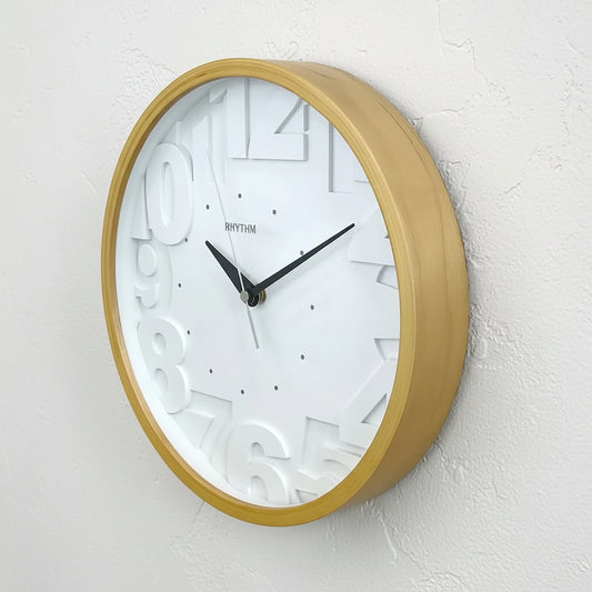 Rhythm Value Added Wooden Wall Clock | Silent Silky Move | Wood, CMG102NR07 Rhythm Wall Clock CMG102NR07