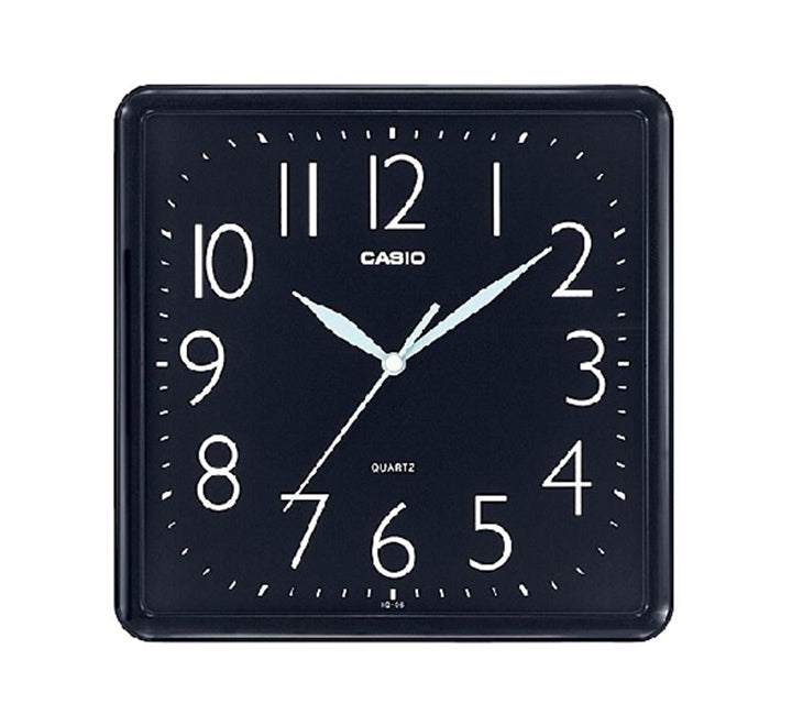 Casio, Wall Clock, Analog Black Dial, IQ-06-1DF