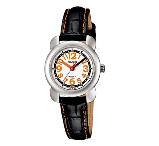 Casio men analog watch, white dial with comfortable strap, model CS-LTR-18L-1BVDF, Bahrain
