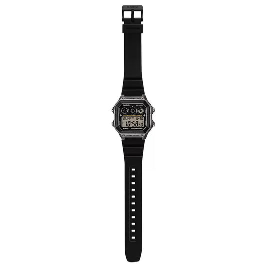 Casio Men's Watch Digital, Black Dial Black Resin Strap, AE-1300WH-8AVDF
