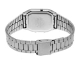 Casio, Men's Watch Vintage Collection Analog-Digital Silver Dial Silver Stainless Steel, AQ-230A-7AMQYDF