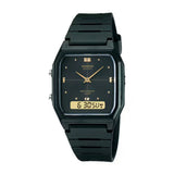 Casio, Men's Watch Analog-Digital, Black Dial Black Resin Band, AW-48HE-1AVDF product image