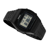 Casio Unisex Watch Vintage Collection Digital, Black Dial Black Stainless Steel Strap, B640WB-1ADF