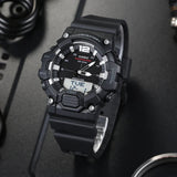 Casio, Men's Watch Analog-Digital Combo, Black Dial Black Resin Band, HDC-700-1AVDF product image