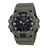 Casio, Men's Watch Analog-Digital, Black Dial Green Resin Band, HDC-700-3A2VDF product image