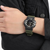 Casio Men's Watch Analog & Digital Combo, Black Dial Green Resin Strap, HDC-700-3AVDF product image