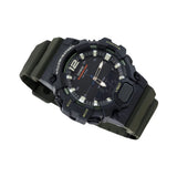 Casio Men's Watch Analog & Digital Combo, Black Dial Green Resin Strap, HDC-700-3AVDF product image