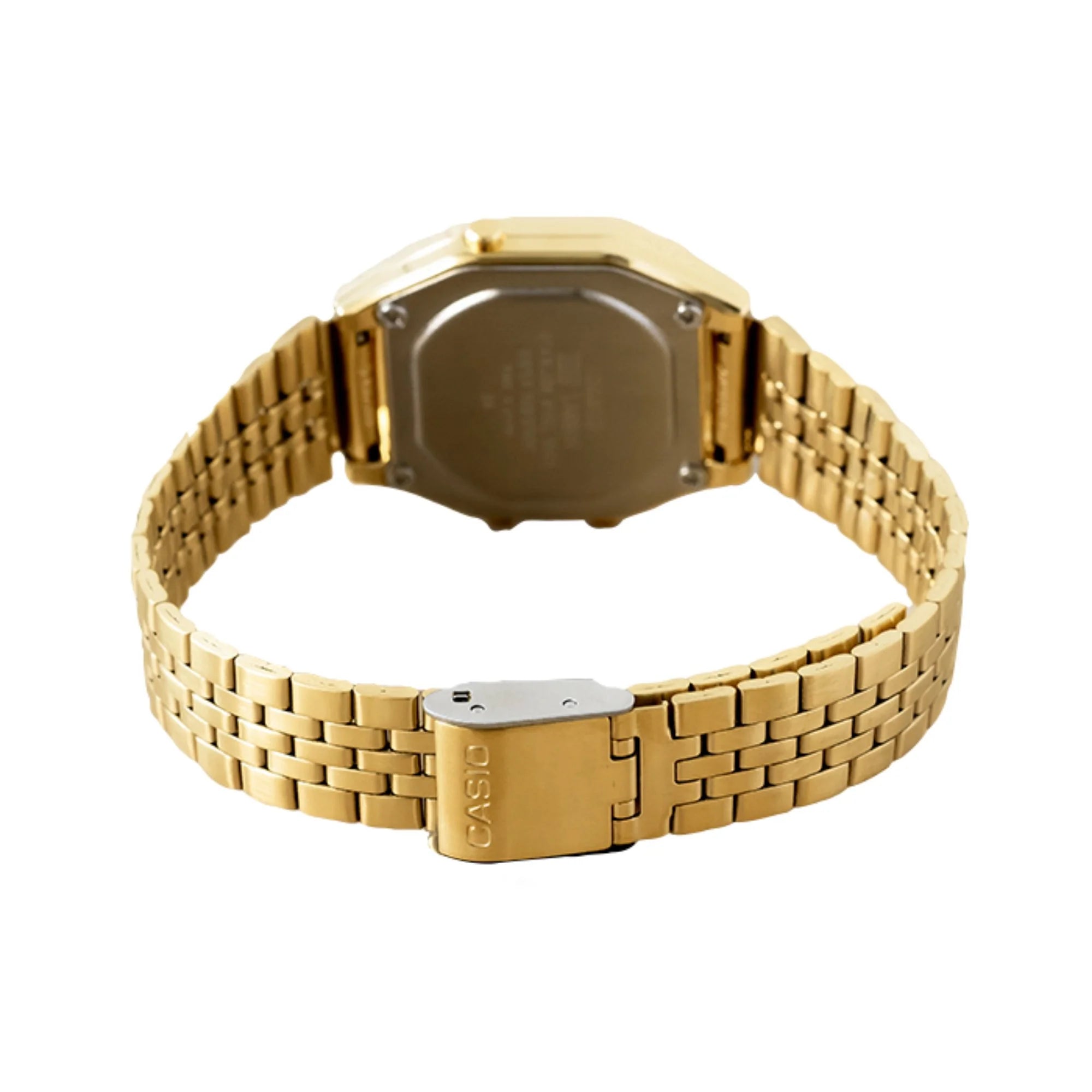 Casio Women's Watch Digital, Black Dial Gold Stainless Steel Strap, LA680WGA-1DF product image