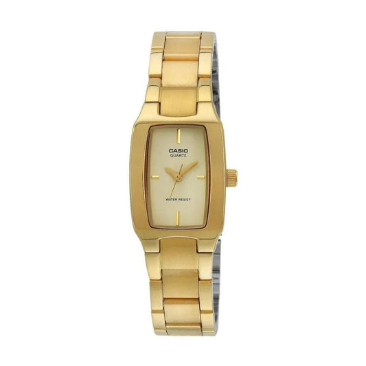 Casio Women's Watch Analog, Gold Dial Gold Stainless Steel Strap, LTP-1165N-9CRDF product image