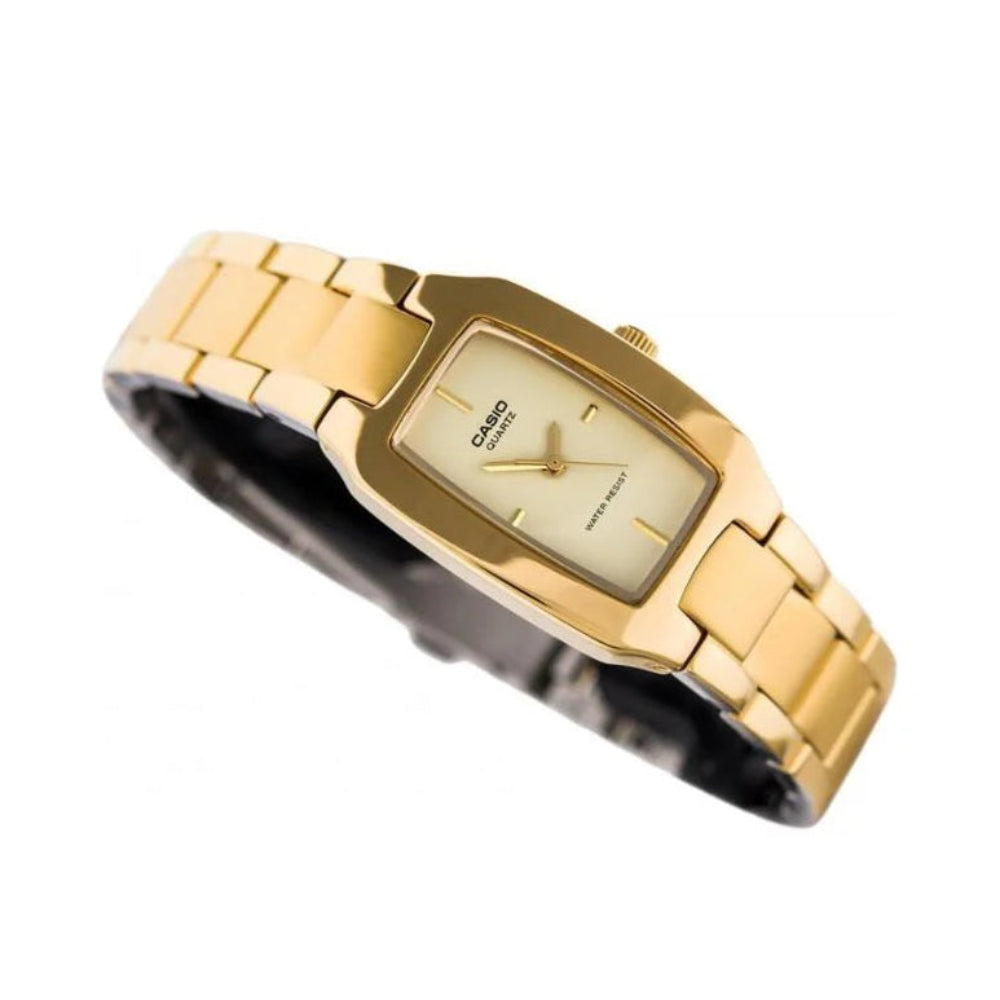 Casio Women's Watch Analog, Gold Dial Gold Stainless Steel Strap, LTP-1165N-9CRDF product image