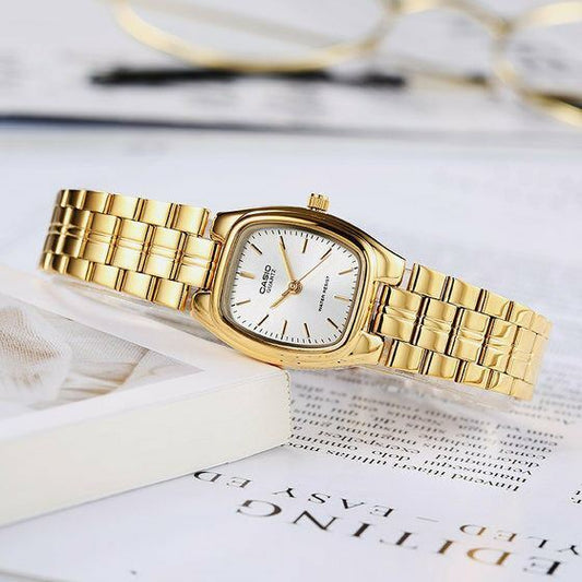 Casio Women's Watch Analog, White Dial Gold Stainless Steel Strap, LTP-1169N-7ARDF product image