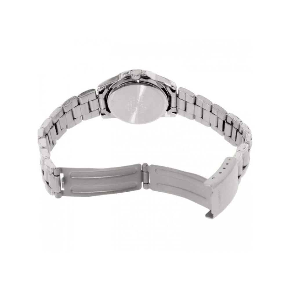 Casio Women's Watch Analog, Blue Dial Silver Stainless Steel Strap, LTP-1215A-2A2DF