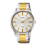 Casio Men's Watch Analog, Silver Dial Two Toned Stainless Steel Strap, MTP-1303SG-7AVD product image
