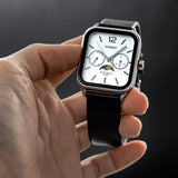 Casio Men's Watch, White Multi-Dial Moon phase, Black Leather Strap, MTP-M305L-7AVDF