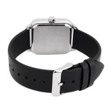 Casio Men's Watch, White Multi-Dial Moon phase, Black Leather Strap, MTP-M305L-7AVDF