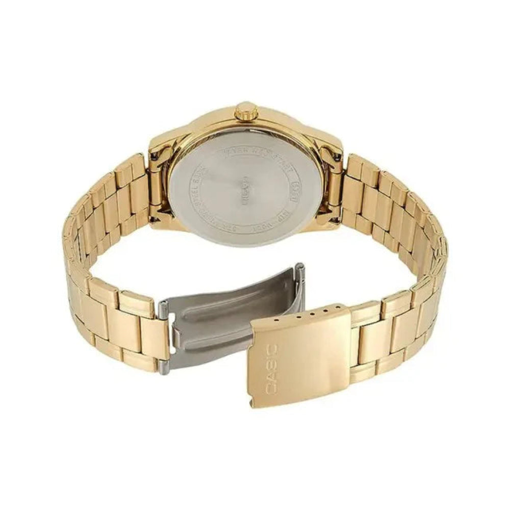 Casio Men's Watch Analog, Gold Dial Gold Stainless Steel Strap, MTP-V001G-9BUDF product image