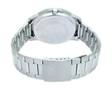 Casio Men's Watch Analog Green Dial with Silver Stainless Steel Band, MTP-VD01D-3E1VUDF